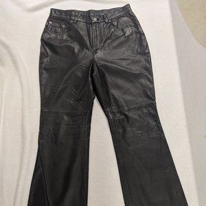Ralph Lauren Real Leather Boot Cut Pants/Jeans